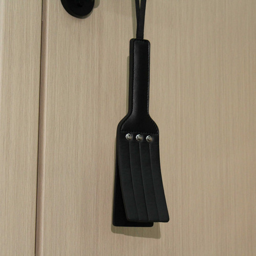 Leather spanking paddle - leather,
