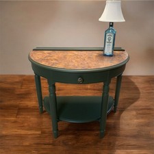 Half moon console, hallway