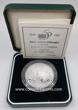 CYPRUS 1995 SILVER PROOF COIN