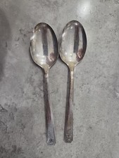 2no. George VI Coronation Spoon 1937 Silver Cereta Plate