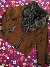 Vintage Y2K Afghan Coat Brown