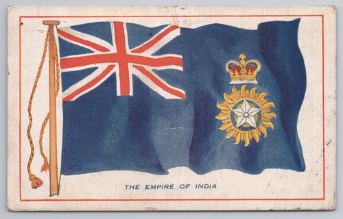 Empire india flag postcard - empire,
