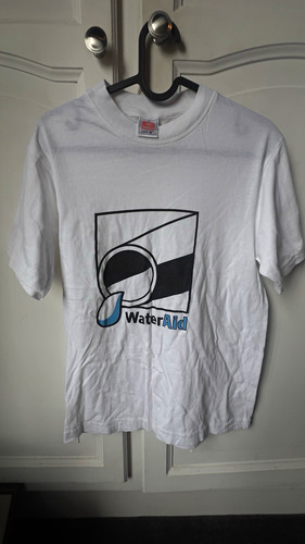 Hanes white graphic logo crew - hanes,