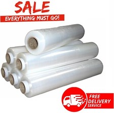 CLEAR PALLET WRAP STRETCH-SHRINK CAST PARCEL PACKING CLING FILM LONG STRONG