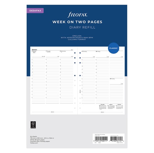 Filofax 2027 deskfax - filofax, diary