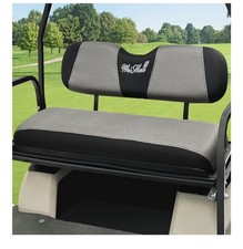 Universal Golf Cart Rear Seat Cover Set for Yamaha EZGO Club Car Breathable Blac