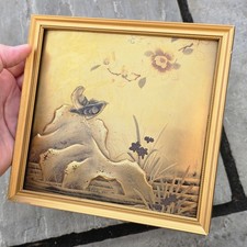 Antique Japanese Lacquer Panel