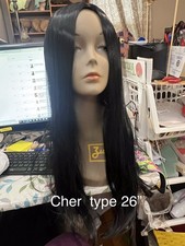 Black Wig Cher Type 26”