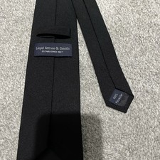 Lloyd Attree & Smith Men's Tie Black Clip On New