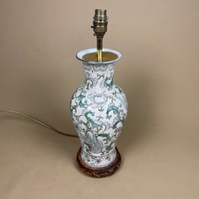 Oriental ceramic baluster vase - oriental,