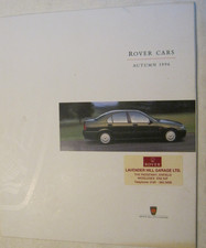 1996 ROVER BROCHURE 28 PAGE.  100 200 400 600 800 CABRIOLET  COUPE