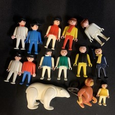 Vintage Playmobil Bundle Of Figures Animals (Polar Bear / Monkey)