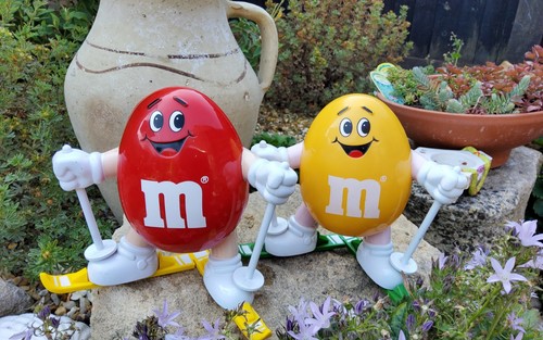 Two retro dispensers - m&ms,