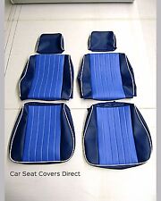 Volkswagen VW Transporter T25 Van Campervan Tailored Waterproof Seat Covers Blue