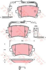 BRAKE PAD SET, DISC BRAKE FOR