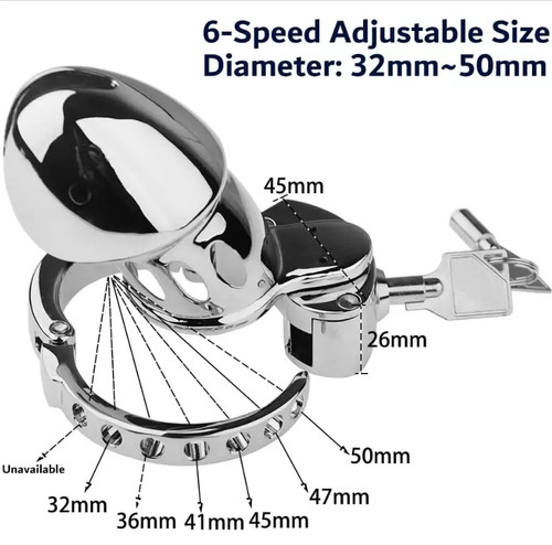 Stainless steel chastity - chastity, cage