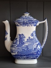 Spode Blue Italian Coffee Pot