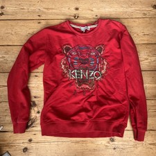 Red Kenzo Paris Vintage Tiger Jumper