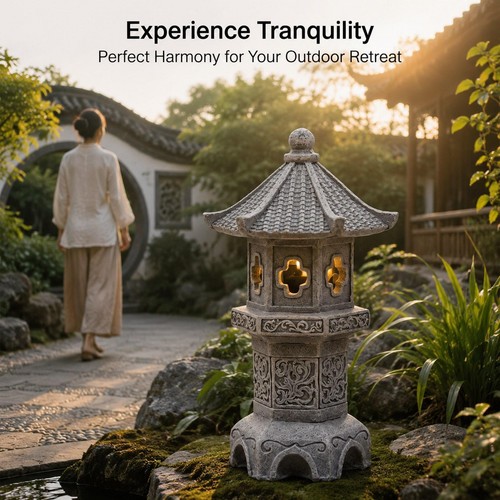 Solar pagoda lantern with - solar,