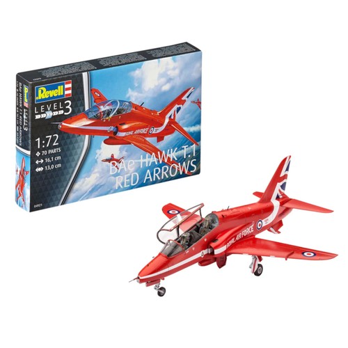 Revell 04921 bae hawk - hawk, red