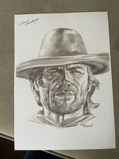 Clint Eastwood Signed Art Print Walt Howarth