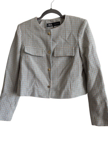 Zara houndstooth cropped - houndstooth,