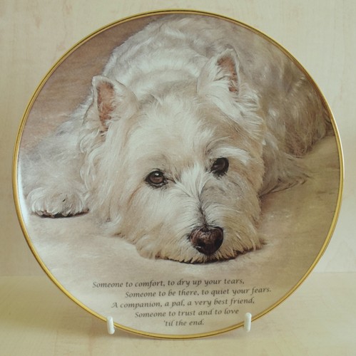 Danbury mint dog - dog, plate