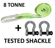 8T Recovery Winch Towing Strap