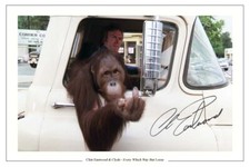 CLINT EASTWOOD SIGNED AUTOGRAPH PHOTO PRINT EVERY WHICH WAY BUT LOOSE