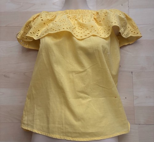 Broderie anglaise yellow - broderie,
