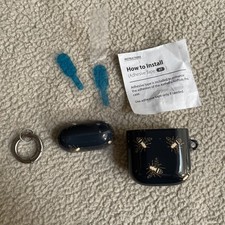AirPod Case - Navy with Bee’s Brand New Never Used
