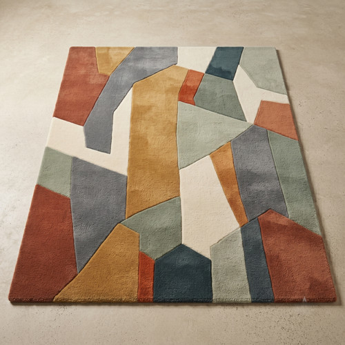 Hand tufted wool - wool, rug