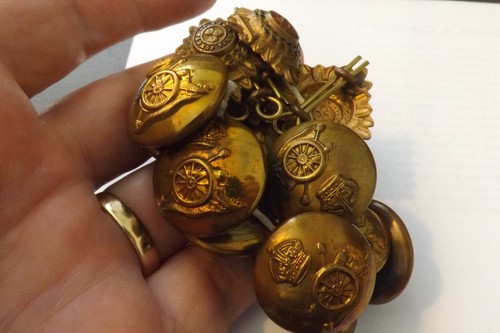 Military buttons and - and, pips