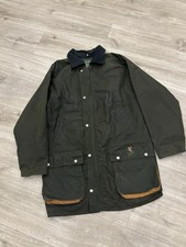 Vintage Regatta Green Waxed Cotton Coat Size Medium.   (d3)