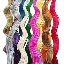 Spiral Corkscrew Curly Willow Twigs Bunch RAINBOW Brights- Red Blue Purple 120cm