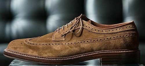 New men handmade brown suede - new-men,