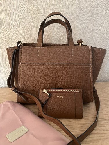 Radley brown grab bag with - grab,