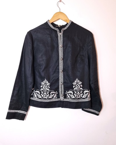 East linen jacket size - linen,