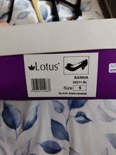 Ladies Lotus Black Shoes