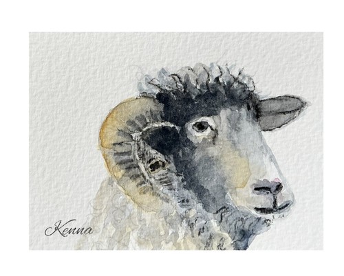 Aceo original watercolour - original,