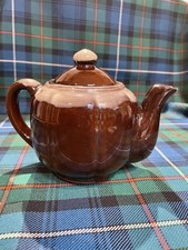 Vintage Drip Glaze Teapot Dark