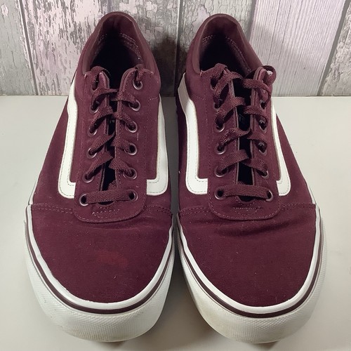 Burgundy vans trainers size - uk,