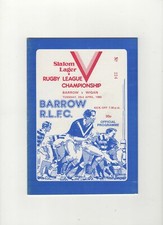 BARROW v WIGAN 1985 Rugby