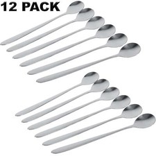 12x Long Handle Latte Spoons