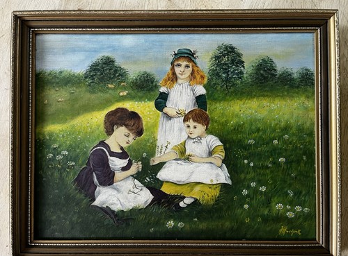 Original oil painting vintage - oil,