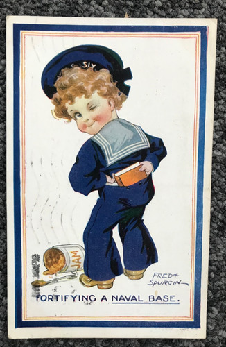 Fred spurgin comic postcard - spurgin,