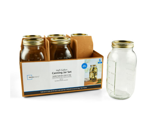 Mason jars wide mouth - 64,