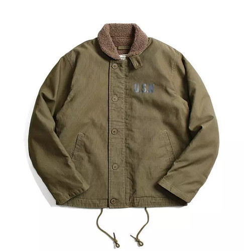 Vintage navy deck jacket - deck,