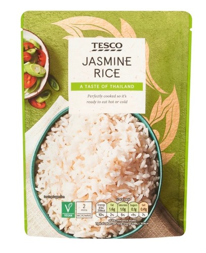 Tesco microwave jasmine rice - microwave,