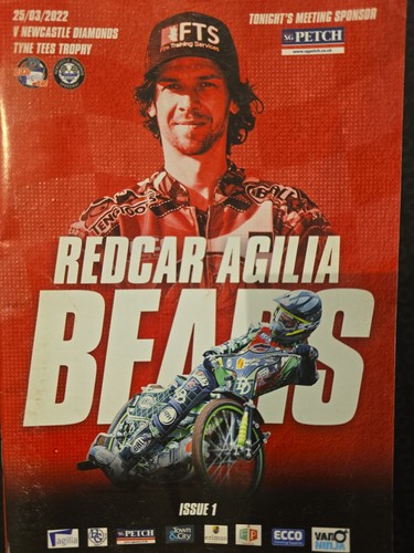 Speedway programme redcar - speedway, vs